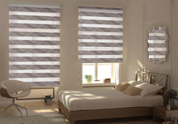 Ролл шторы зебра цена