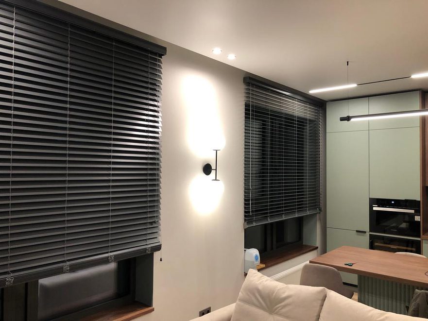 деревянные жалюзи черные