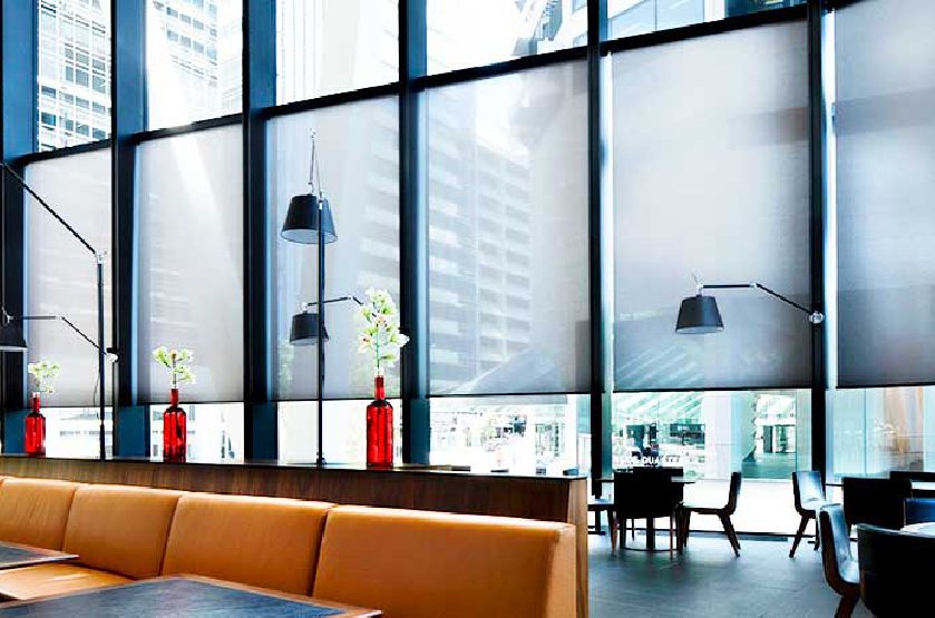 Ролл шторы на панорамные окна